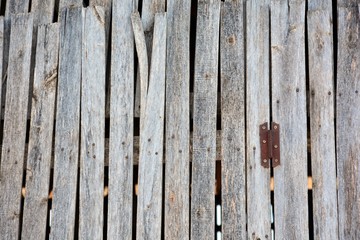 Textura tablas de madera vieja con bisagra
