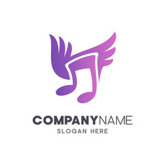 fly music logo design