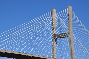 suspension bridge Savannah Georgia