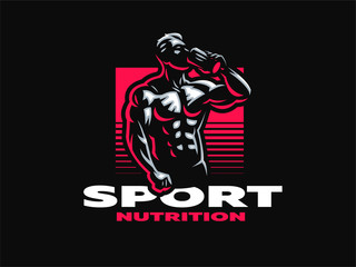 Sport. Sporty and athletic man.