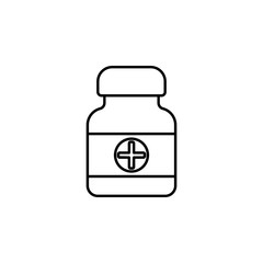 medicine capsule icon. Element of medicine for mobile concept and web apps illustration. Thin color line icon for website design and development, app development