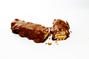 Chocolate background / Chocolate is a usually sweet, brown food preparation of roasted and ground cacao seeds