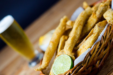 Filé de peixe frito