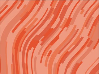 Fototapeta na wymiar Abstract pattern with wave lines. Coral color striped background