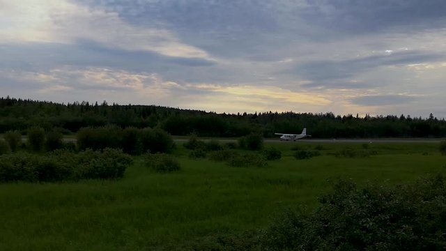 Bush plane take off
