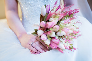 Bride's bouquet close up