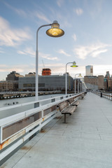 Fototapeta na wymiar Pier in Manhattan West side