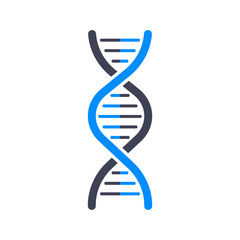 DNA Badge, icon, stamp, logo. Vector illustration.