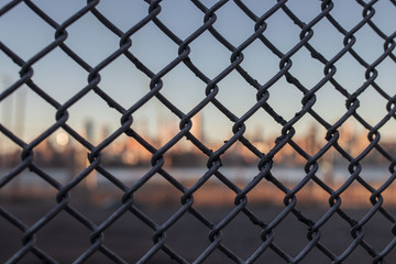 Fototapeta premium Brooklyn Overlooking Manhattan