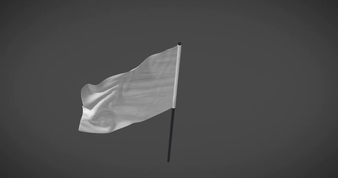 Racing flags - White flag looping animation with alpha mask