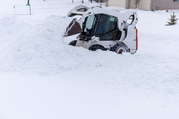 Skid steer snow
