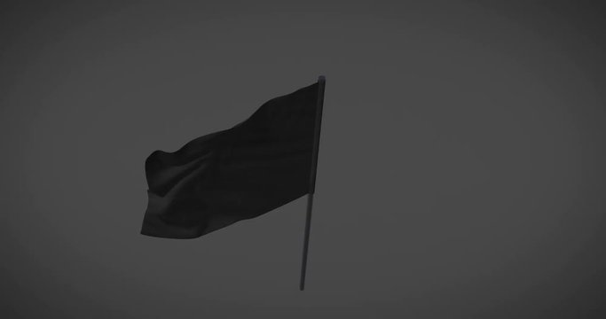 Racing flags - Black flag looping animation with alpha mask