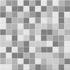 Gray ceramic tile seamless pattern. Vector background.