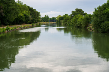 Fototapeta premium Erie Canal Locks in Lockport, NY