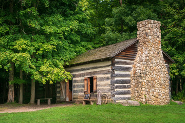 Fototapeta na wymiar Historic Farm Building at Cuyahoga Valley National Park
