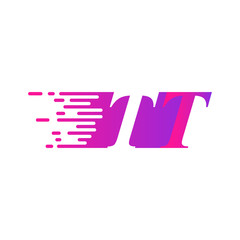 initial letter logo moves fast