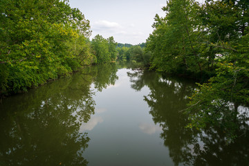 Fototapeta na wymiar Walking Path along the River at Cuyahoga Valley National Park