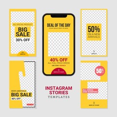 Editable commercial instagram stories template 