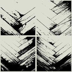 set of grunge parquet texture on a coloreed background