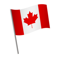 Fototapeta na wymiar Canada flag icon.