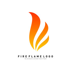 Fire Logo concept Vector. Fire leaf logo template vector