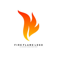 Fire Logo concept Vector. Fire leaf logo template vector