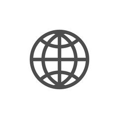 Globe world icon graphic design template vector
