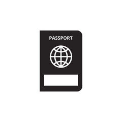 Passport icon graphic design template vector
