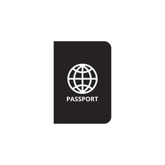 Passport icon graphic design template vector