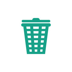 Trash bin icon graphic design template vector