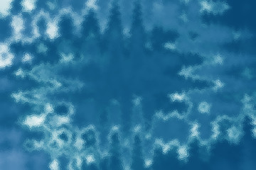 Fototapeta na wymiar Blue blurry gradient background with glass texture, design pattern template