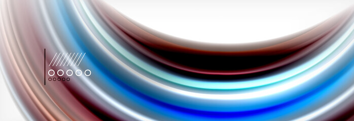 Smooth liquid blur wave background, color flow concept, illustration