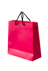 Pink bag on isolated white background