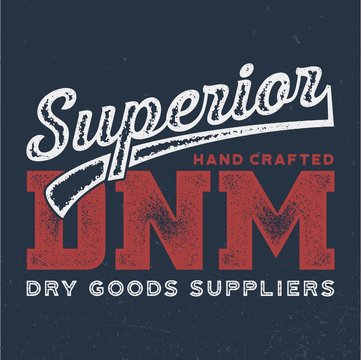 Superior DNM - Aged Tee Design For Printing