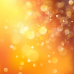 Blur nature background, orange autumn season color. EPS 10