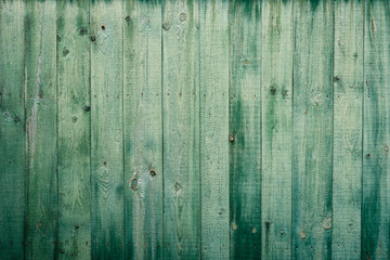 Fototapeta na wymiar Green wooden texture or background.