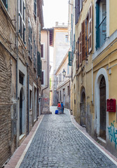 Monterotondo (Italy) - A city in metropolitan area of Rome, on the Sabina countryside hills. Here a view of nice historical center.