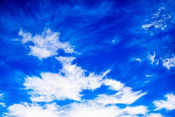 Fototapeta na wymiar Vivid Blue sky