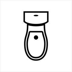 Western Seat Toilet Bowl Icon