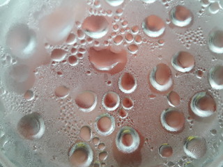 water drops on a glass