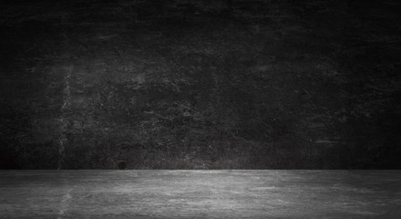 Empty Black Studio Room Dark Background Abstract Dark