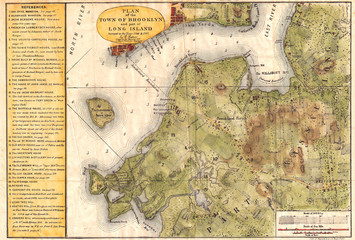 1867, Stiles Map of Brooklyn, New York