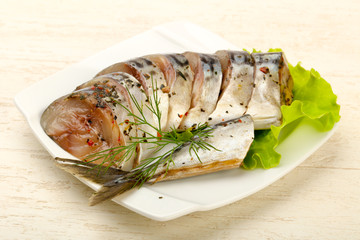 Scomber with spices