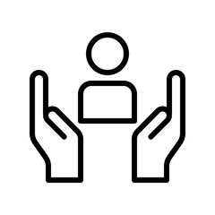 Health insurance vector, insurance related line style editable stroke icon