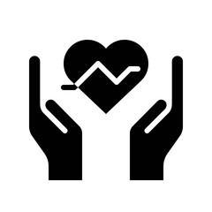 Health insurance vector, insurance related solid style icon