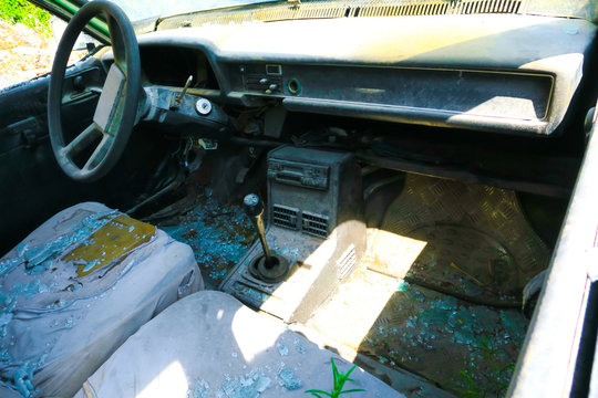 Old vehicle interior