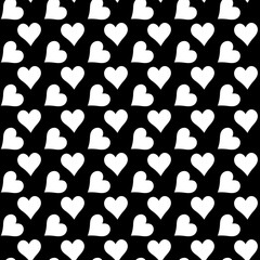 Cute hearts seamless vector pattern. Valentine's Day.Design template for wallpaper,fabric,wrapping,textile