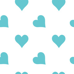 Cute hearts seamless vector pattern. Valentine's Day.Design template for wallpaper,fabric,wrapping,textile