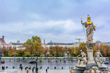 travel, vintage, art, house, building, marble, architecture, flag, law, old, europe, tourism, unesco, culture, facade, greek, architectural, sculpture, capital, classical, tourist, vienna, government,