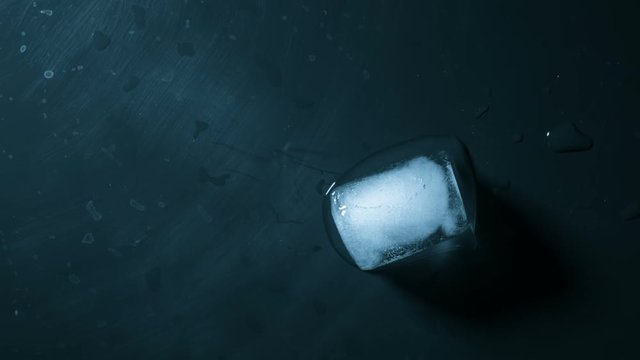 Close-up of melting ice cube